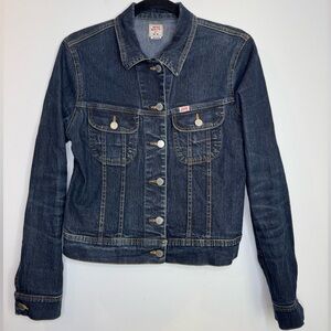 Miss Sixty Vintage Y2K Cropped Denim Jacket Navy Blue Women’s medium 2000s jeans